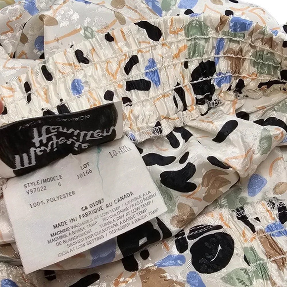 Marjorie Hamilton Womens Vintage Abstract Print Midi Skirt  Size 10 Pleated - Picture 4 of 10